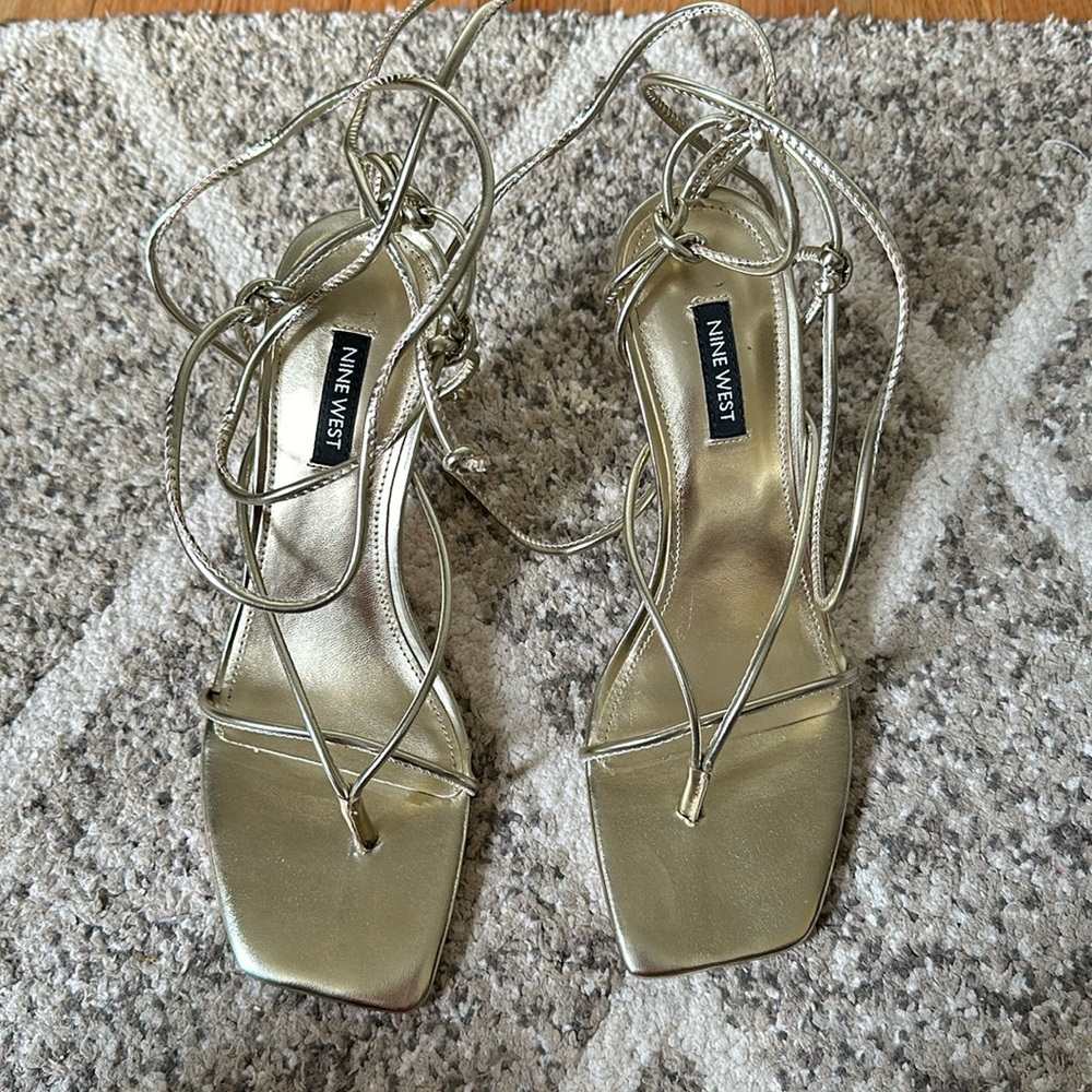Nine West lace up heels